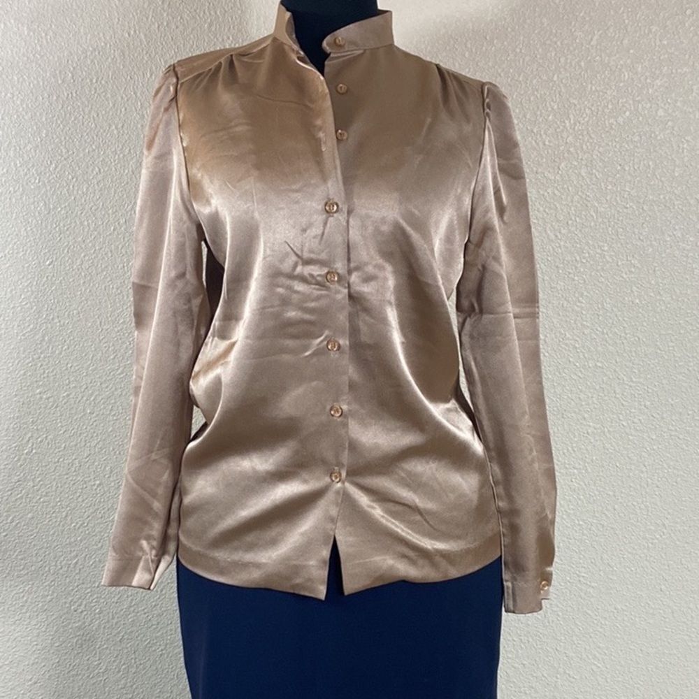 Vintage Wilroy Limited Edition Brownstone Studio New York Ilgwu Woman Blouse Z 8